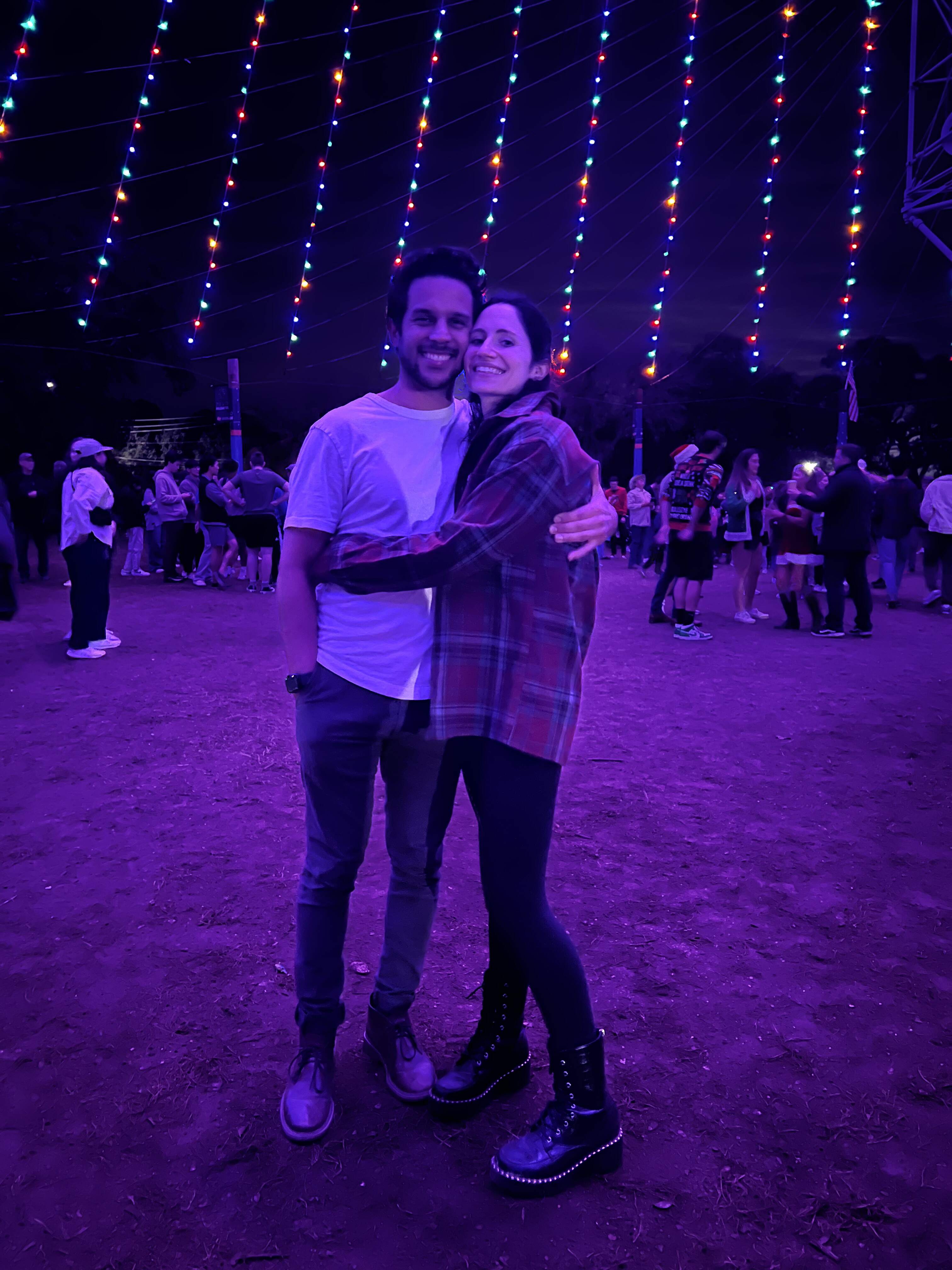 Steph and Andrew at festival